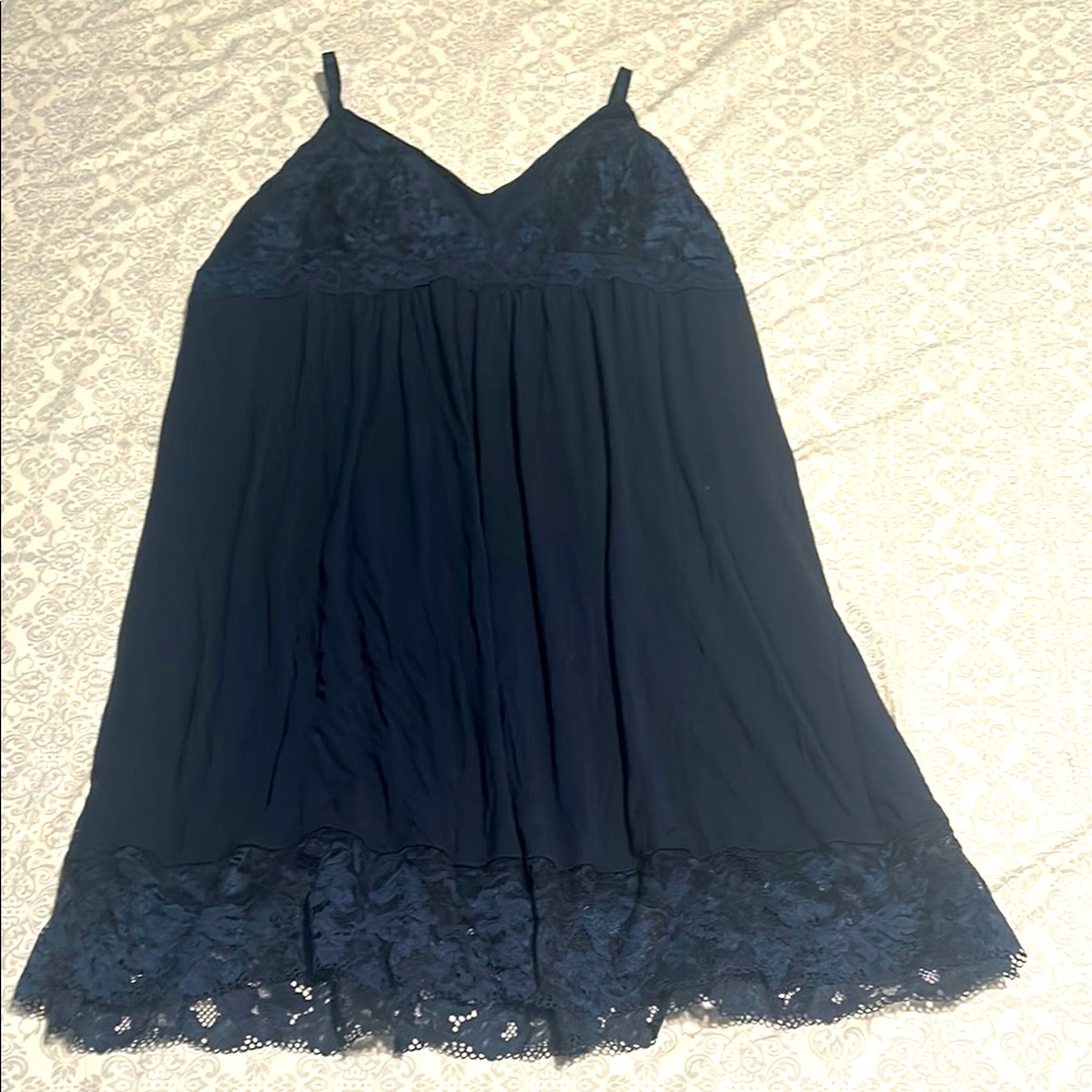 Soma lace navy blue nightgown